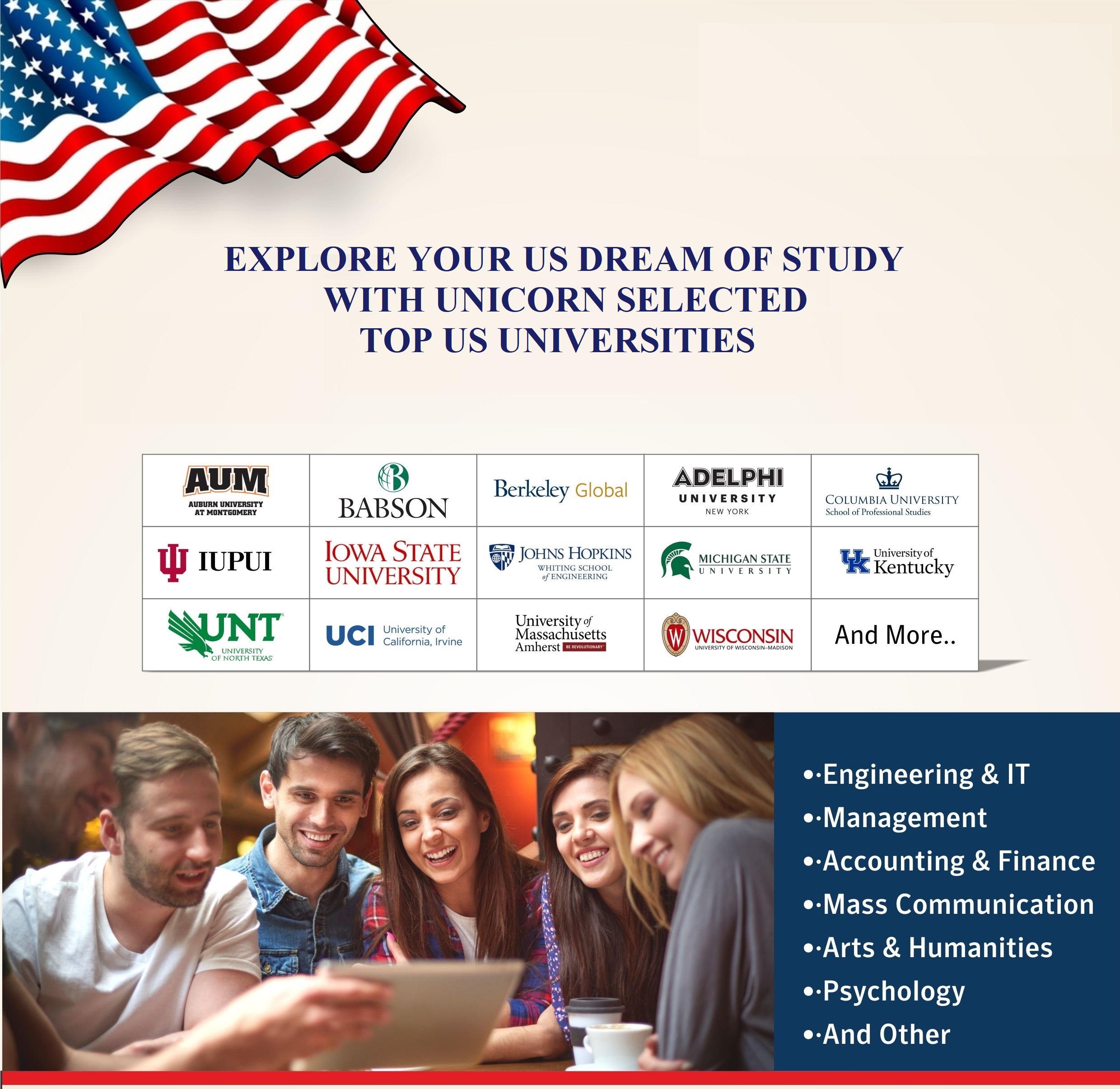 CHOOSE BEST OF US UNIVERSITIES